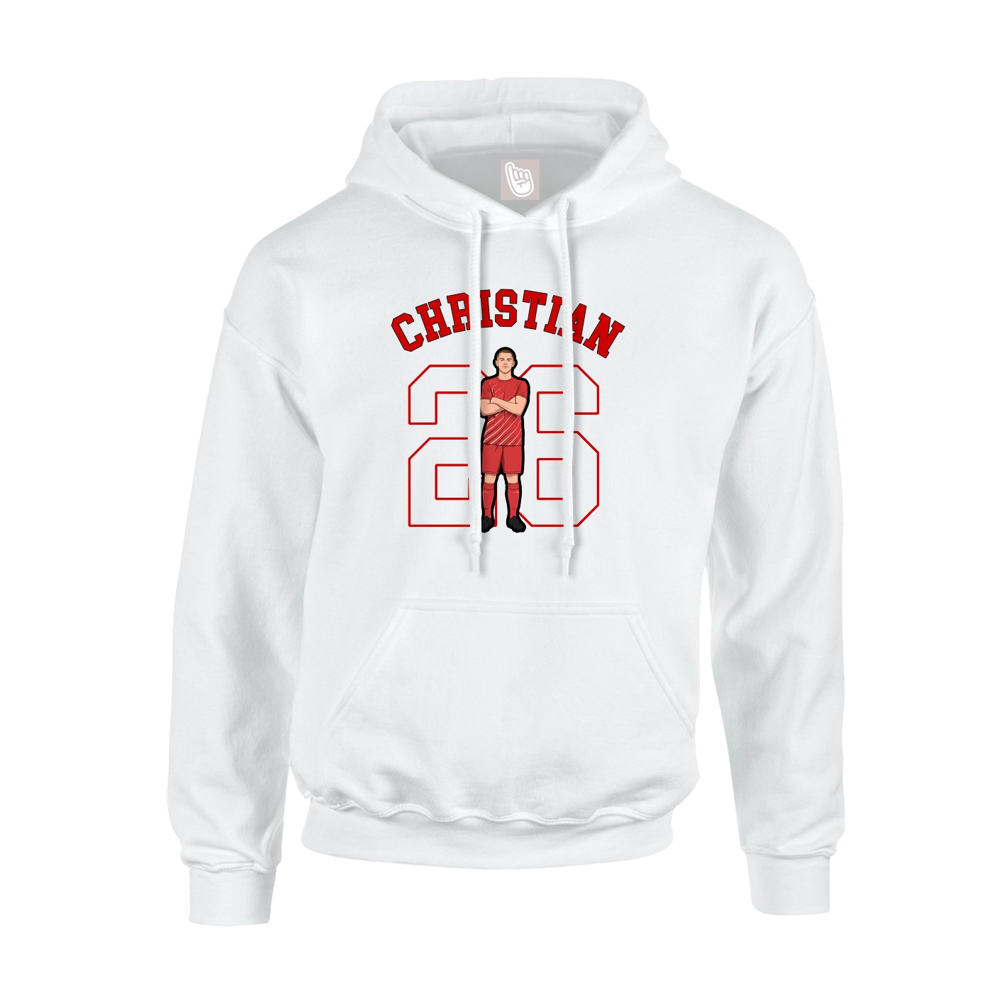 Hoodie — Shirsey Arch in White