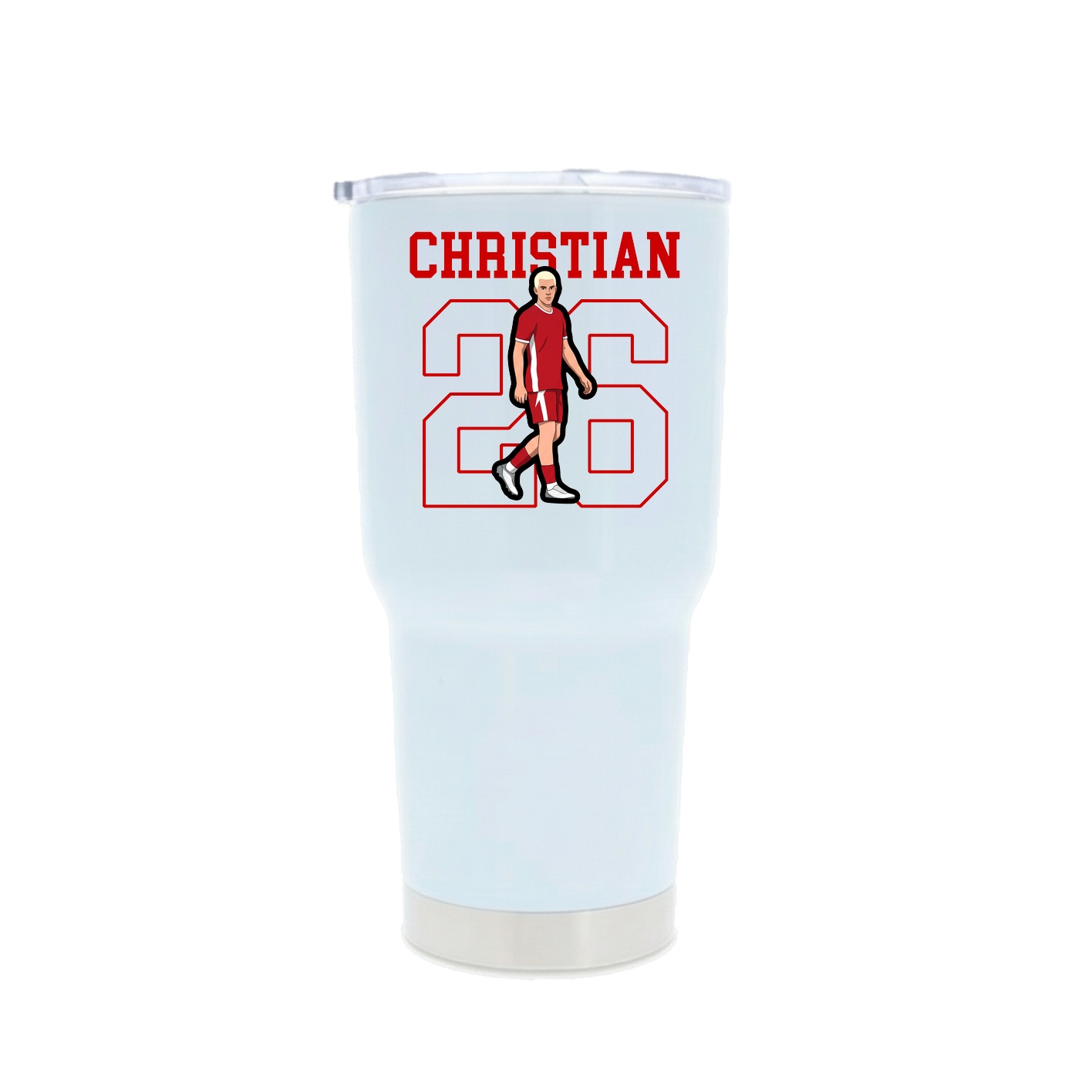30oz Stainless Steel Tumbler — Shirsey in White