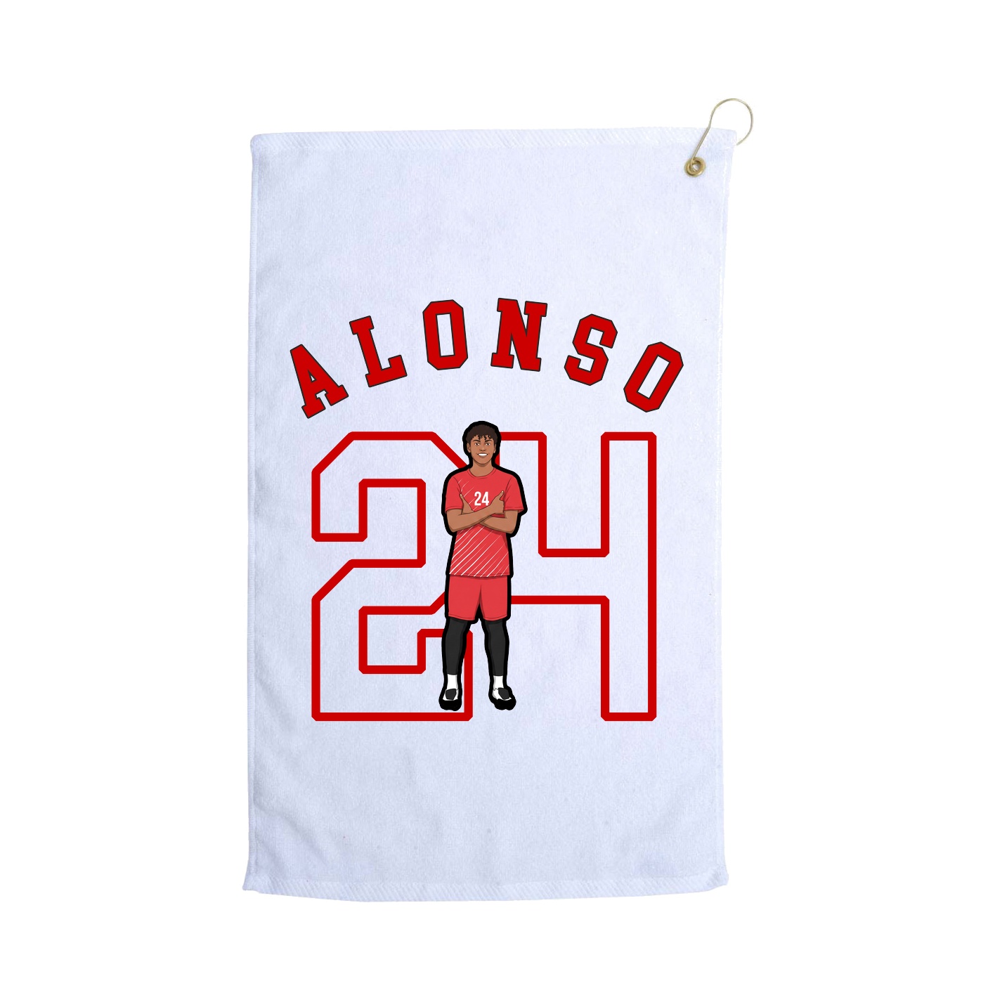 Golf Towel — Shirsey Arch in White