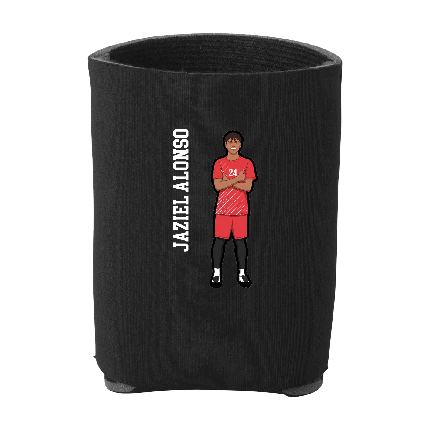 Can Holder — Name Vertical in Black