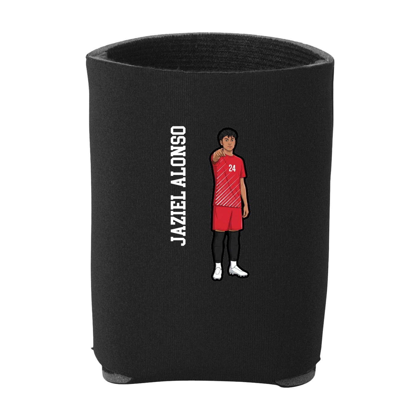 Can Holder — Name Vertical in Black