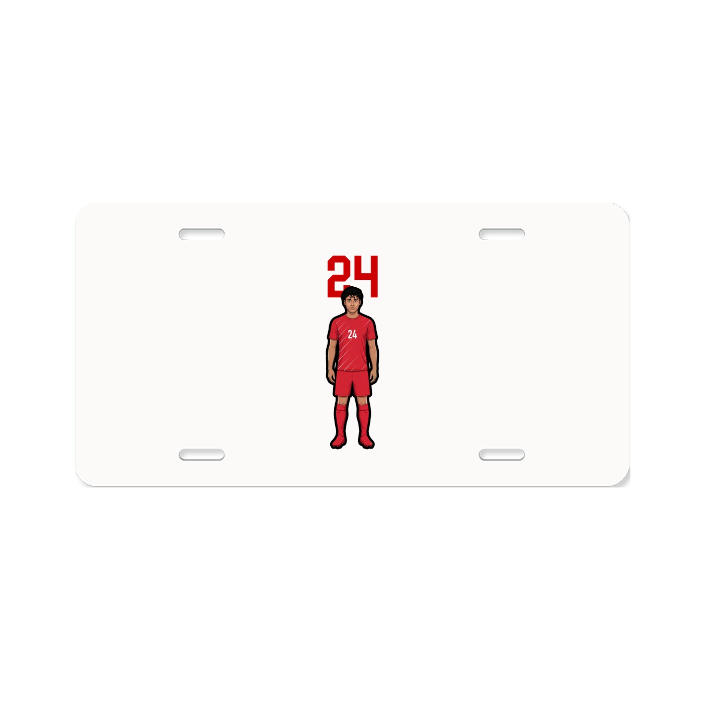 License Plate — Number Top in Classic