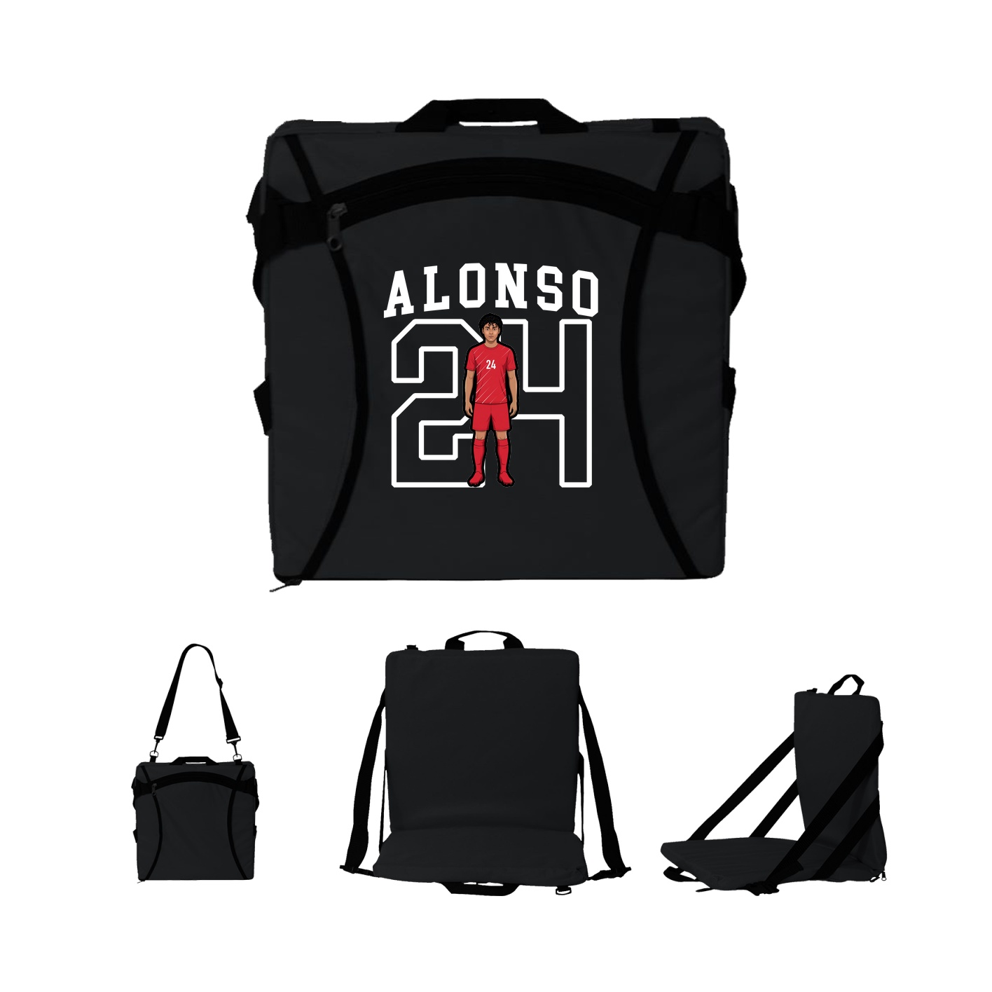 Folding Stadium Seat — Shirsey in Black
