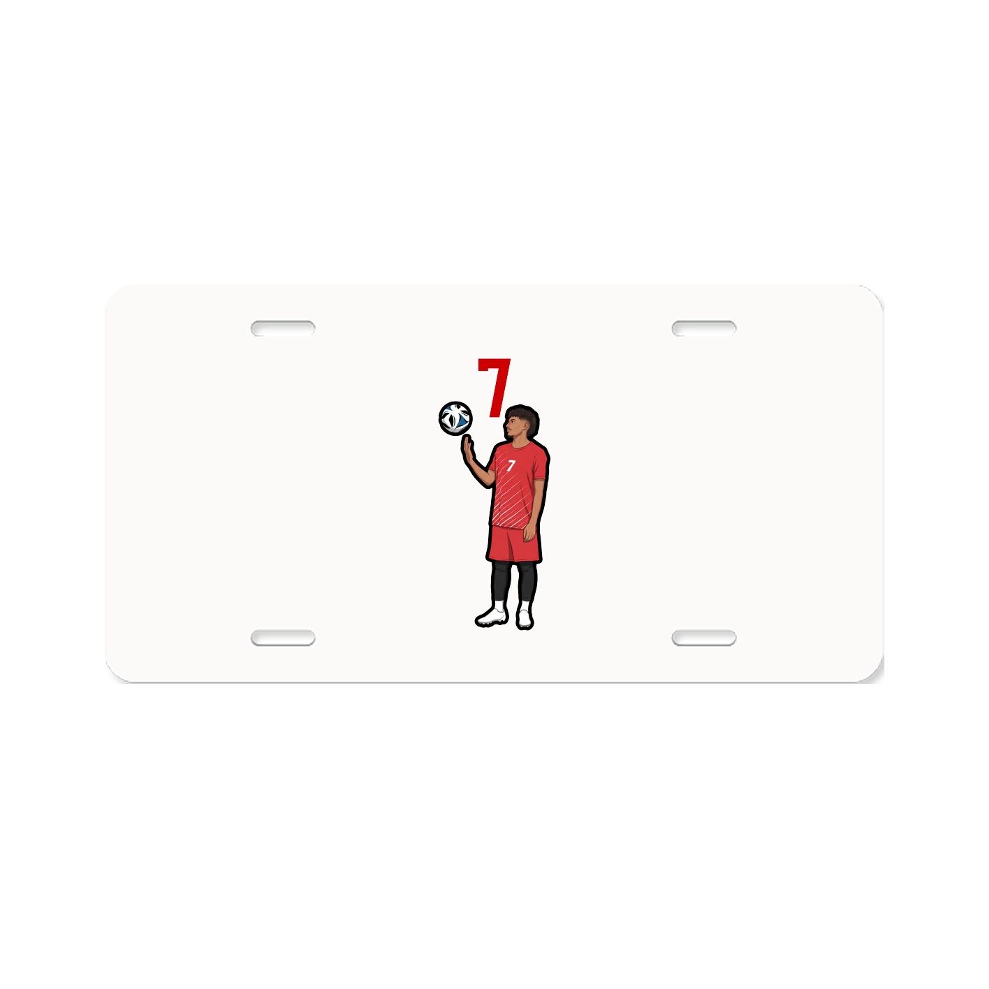 License Plate — Number Top in Classic