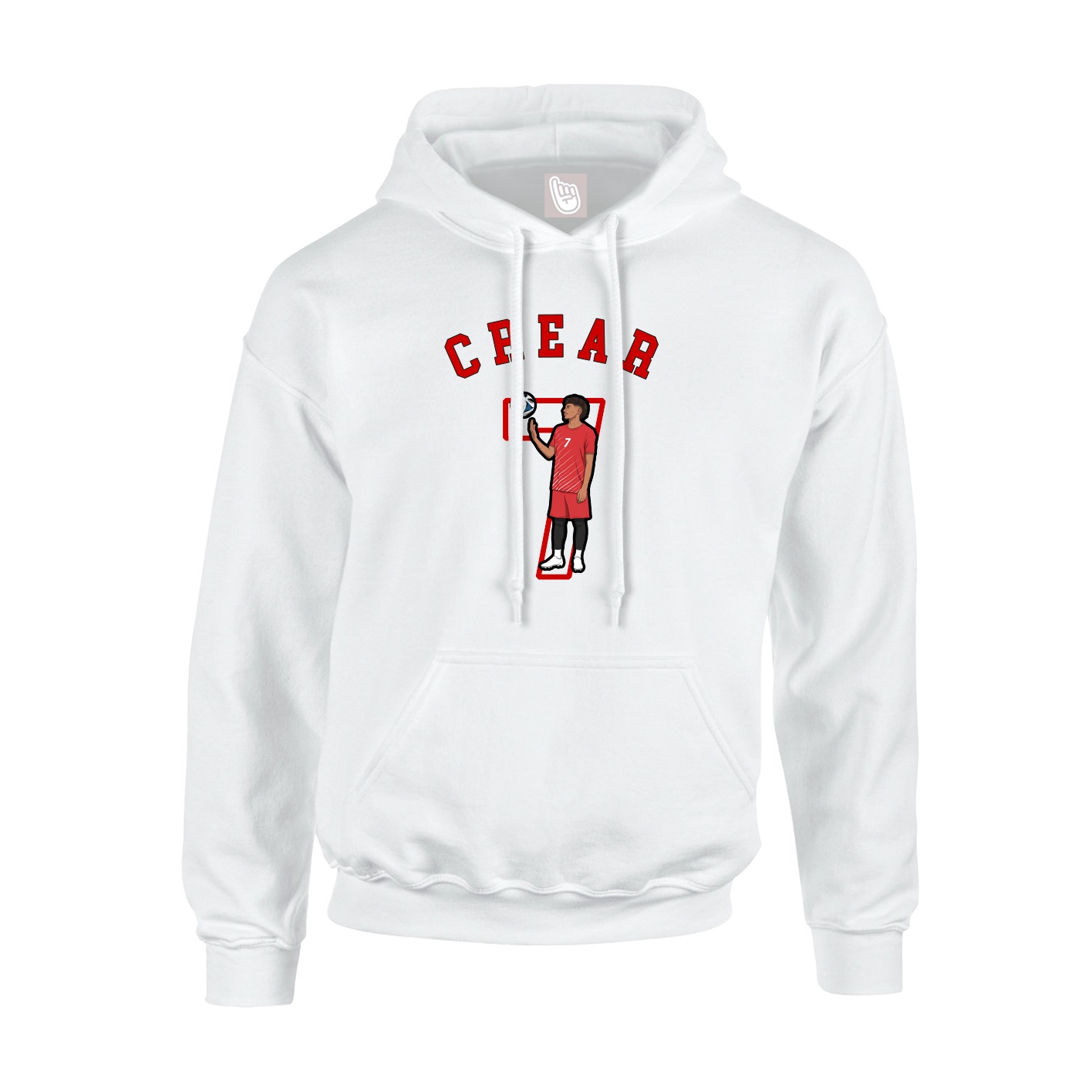 Youth Hoodie — Shirsey Arch in White