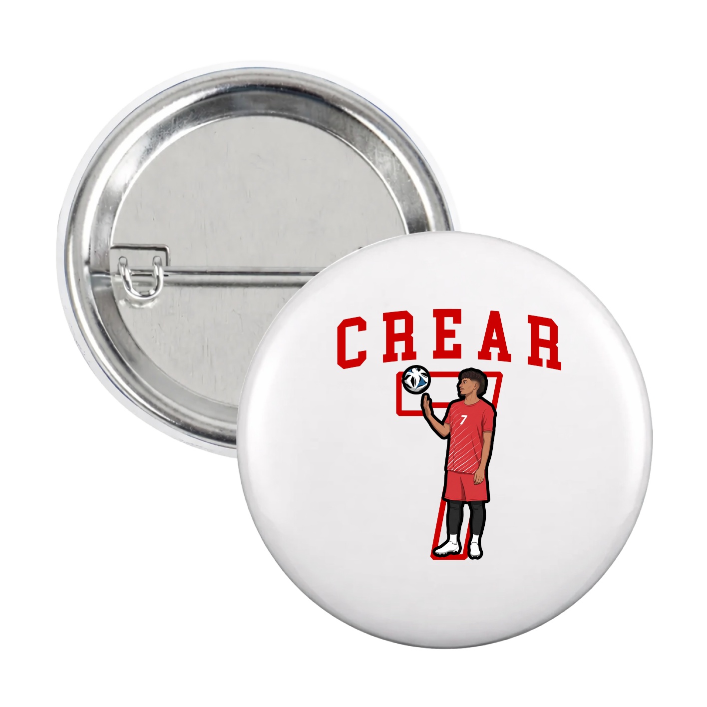 Game Day Button — Shirsey in White