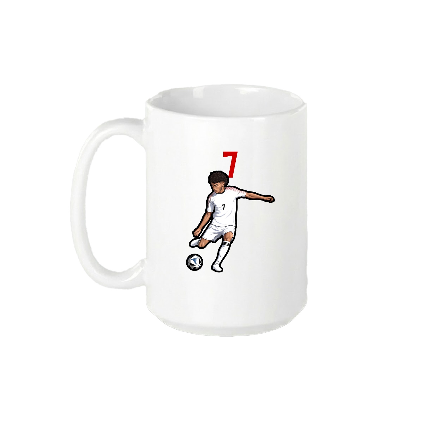 15oz Coffee Mug — Number Top in White