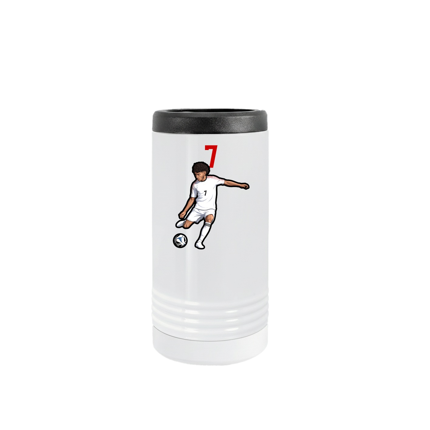 Slim Beverage Holder — Number Top in White