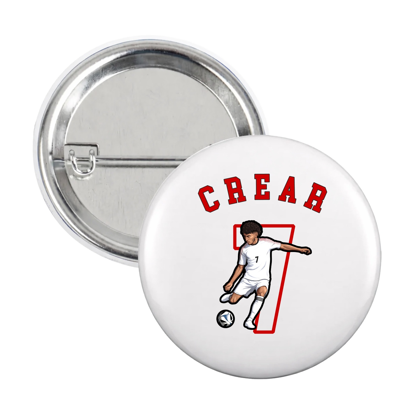 Game Day Button — Shirsey Arch in White