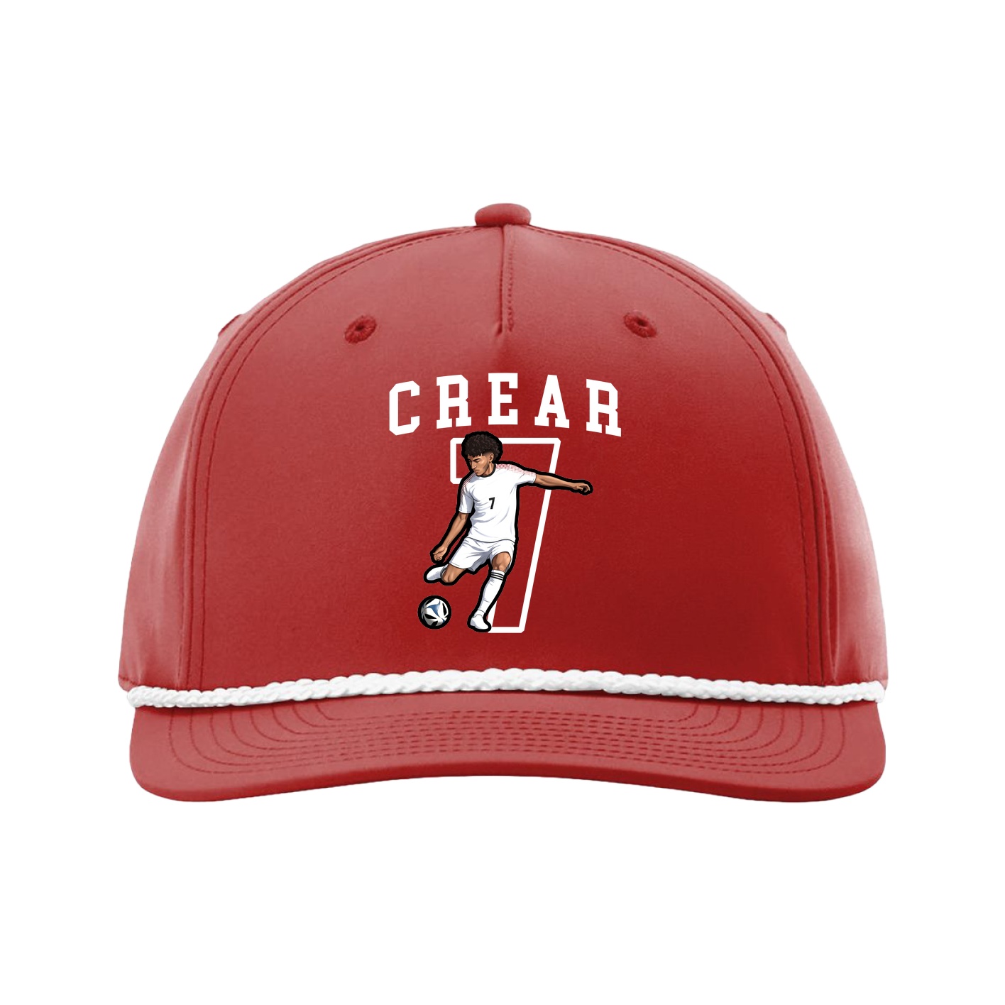 Five-Panel Classic Rope Cap — Shirsey in Red