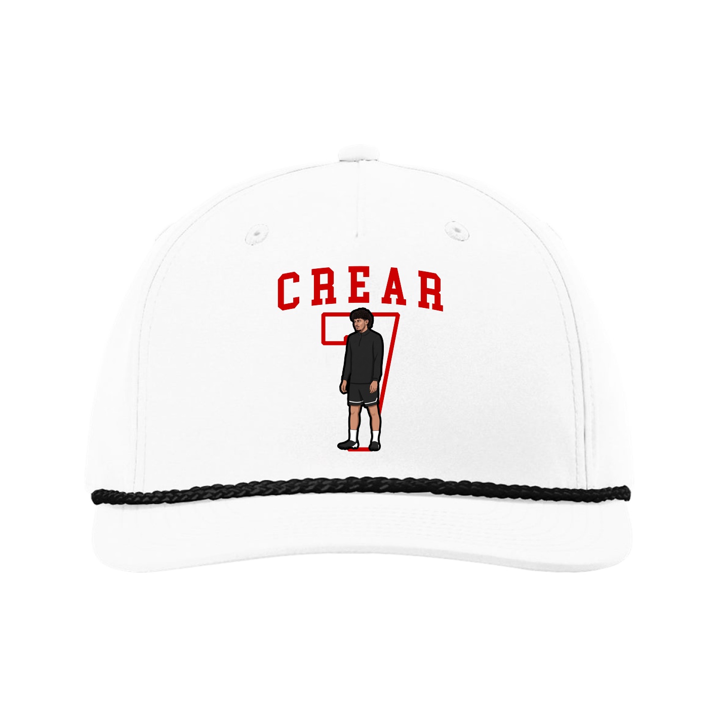 Five-Panel Classic Rope Cap — Shirsey in White
