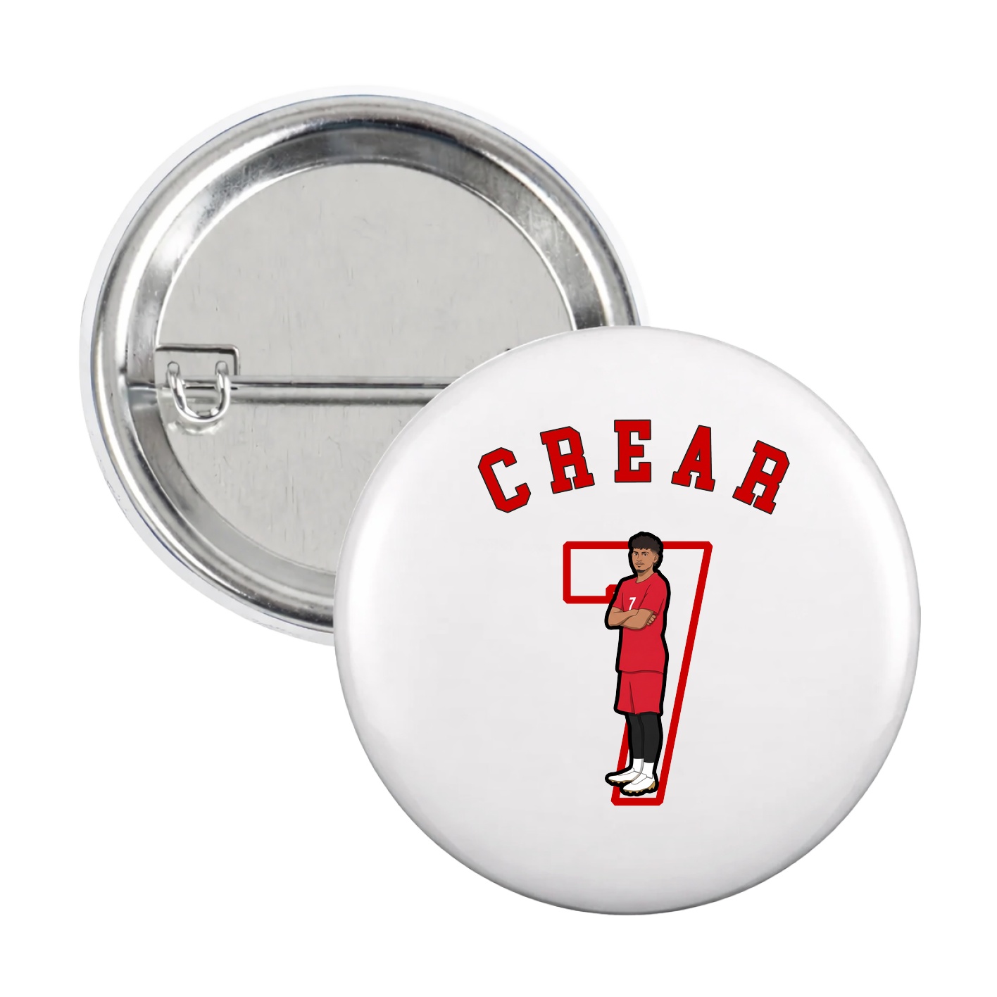 Game Day Button — Shirsey Arch in White