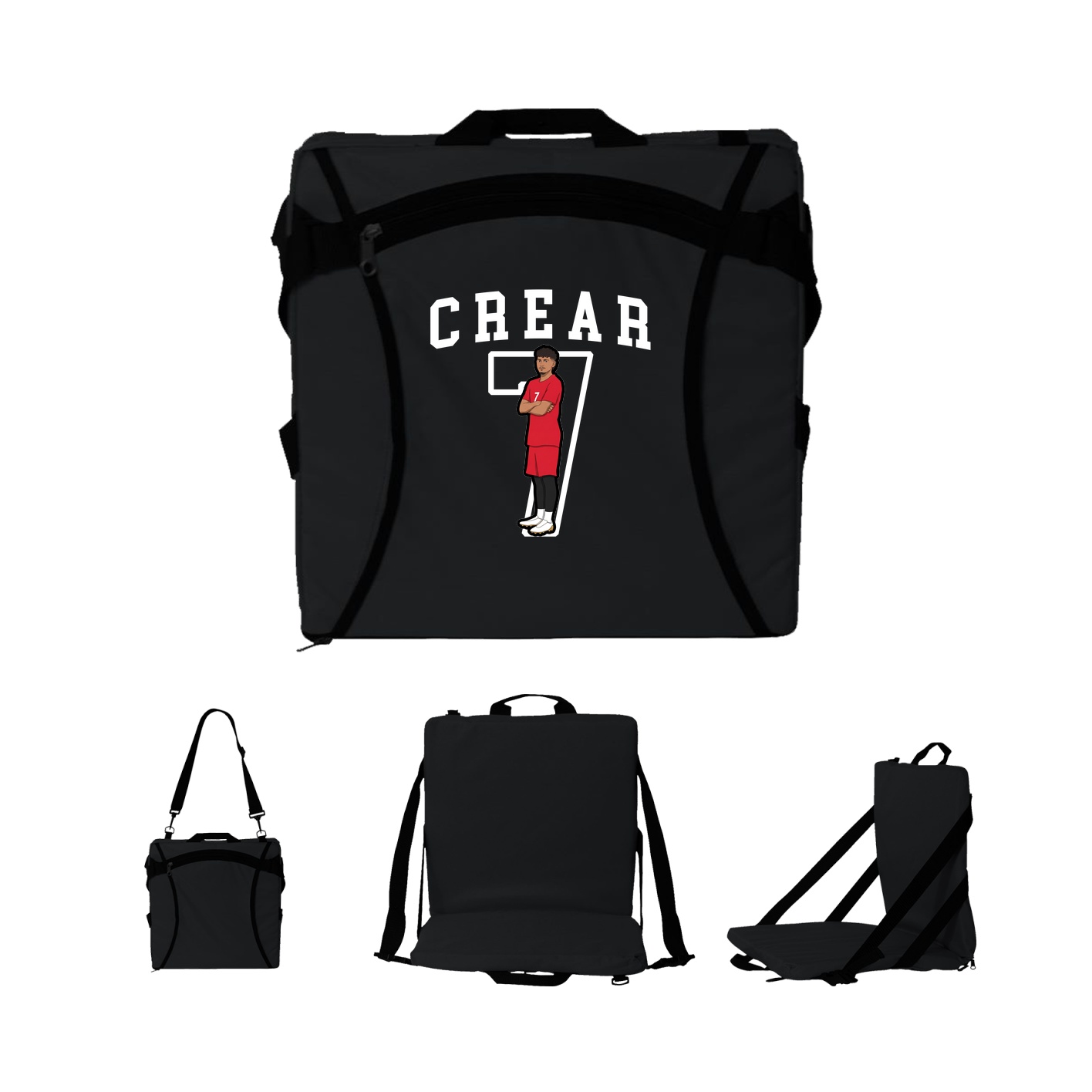 Folding Stadium Seat — Shirsey in Black