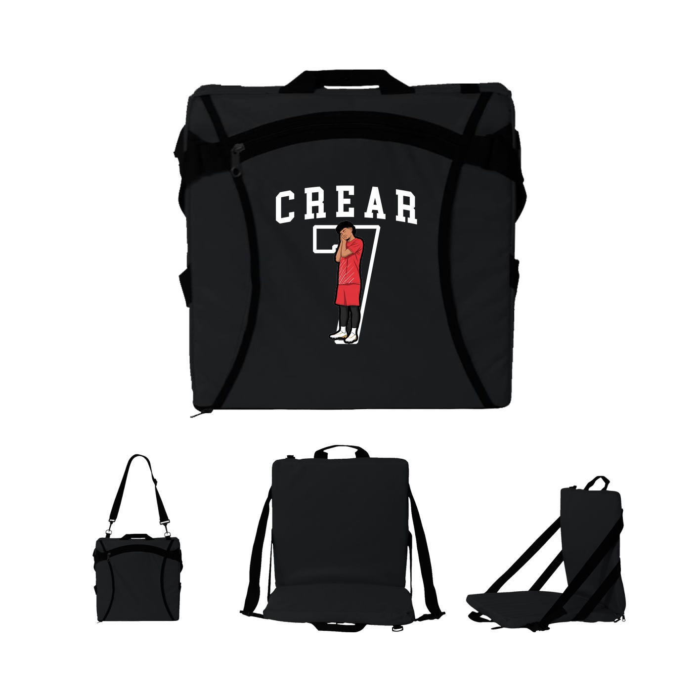 Folding Stadium Seat — Shirsey in Black
