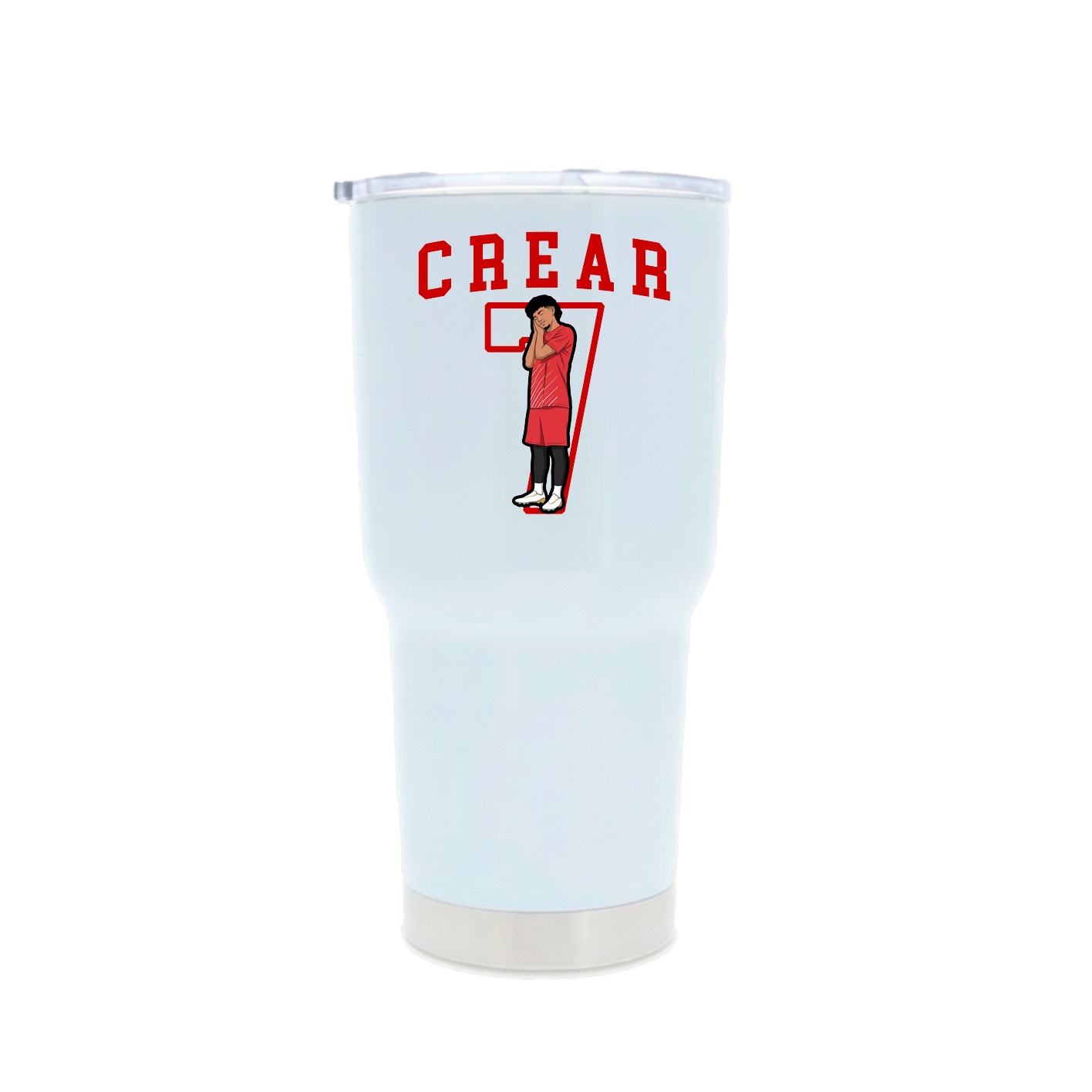 30oz Stainless Steel Tumbler — Shirsey in White