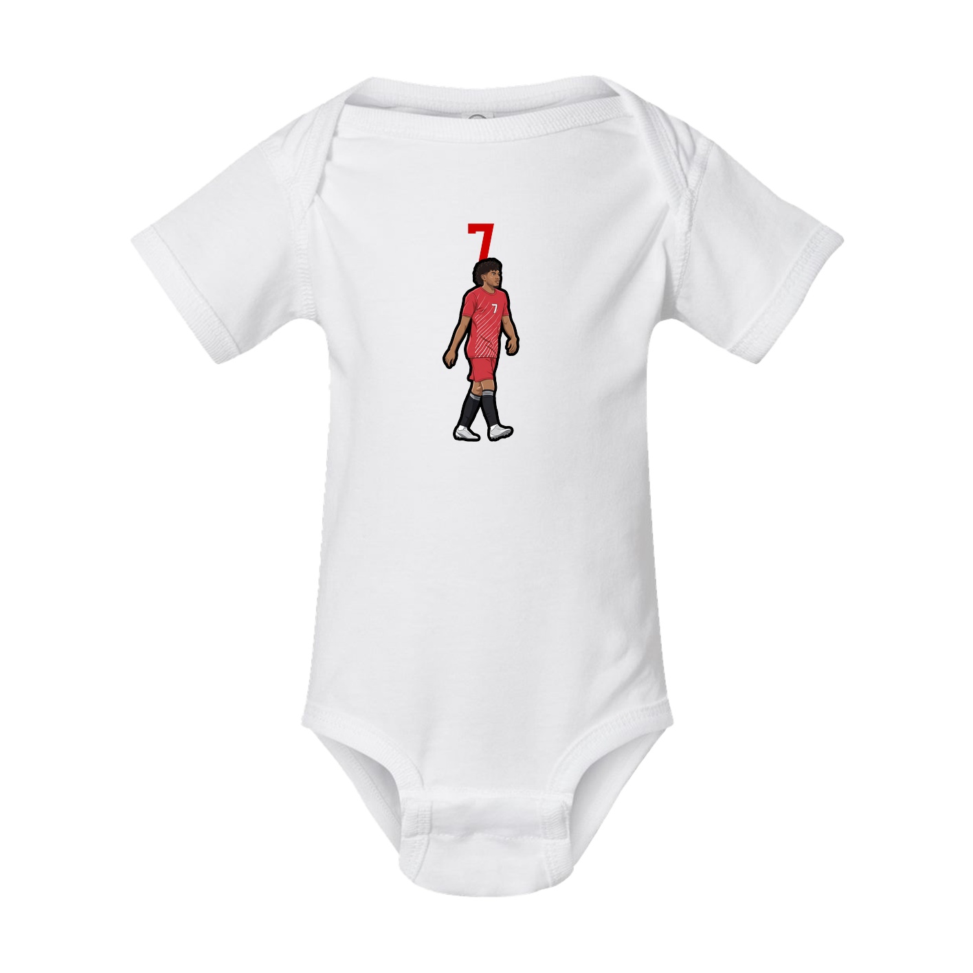 Baby Onesie — Number Top in White