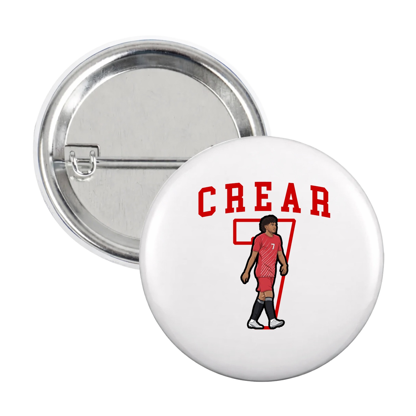 Game Day Button — Shirsey in White