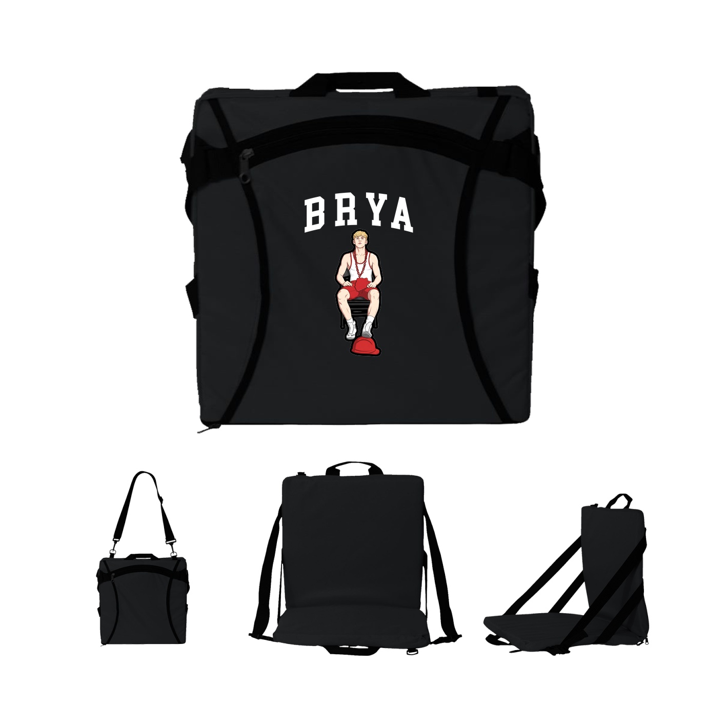 Folding Stadium Seat — Shirsey in Black