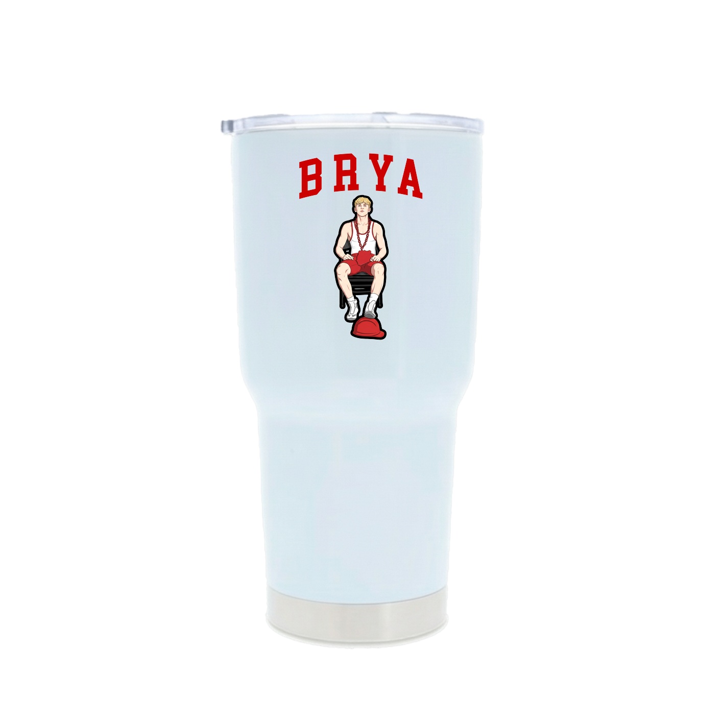 30oz Stainless Steel Tumbler — Shirsey in White