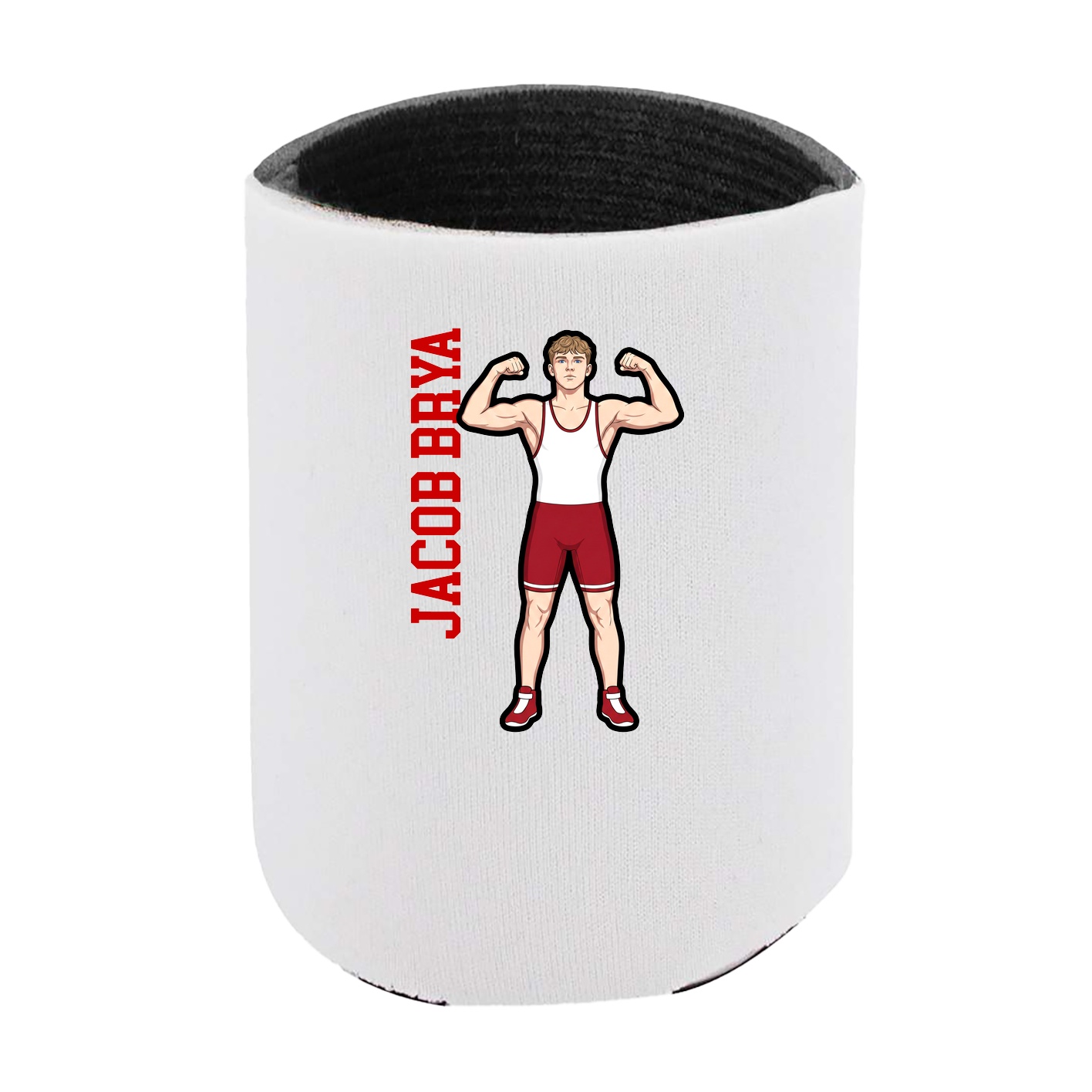 Can Holder — Name Vertical in White
