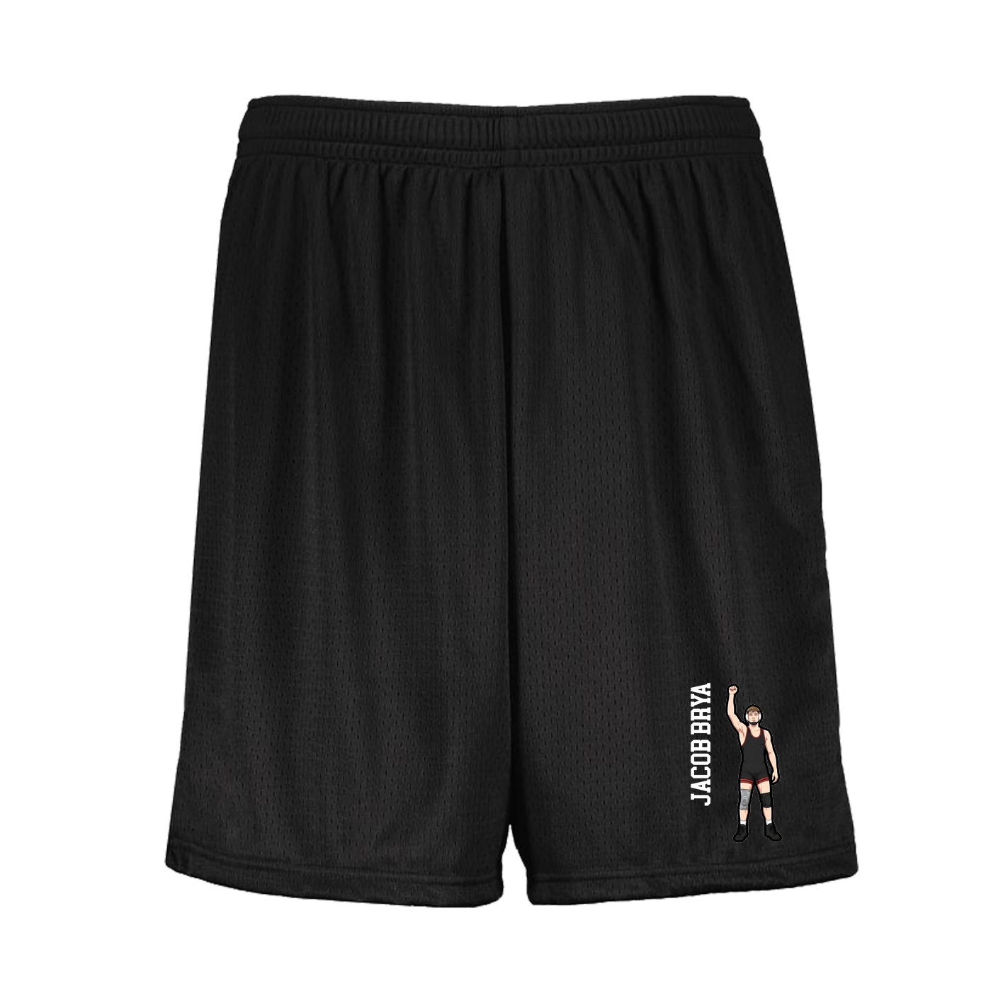 Shorts — Name Vertical in Black