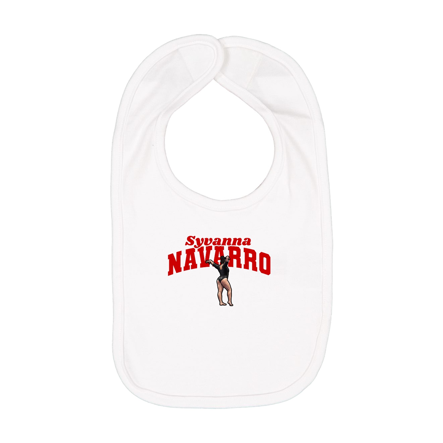 Infant Bib — Signature Arch in White