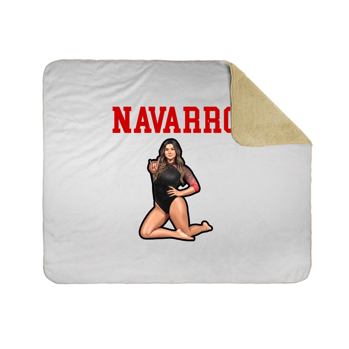 Throw Blanket — Shirsey in White