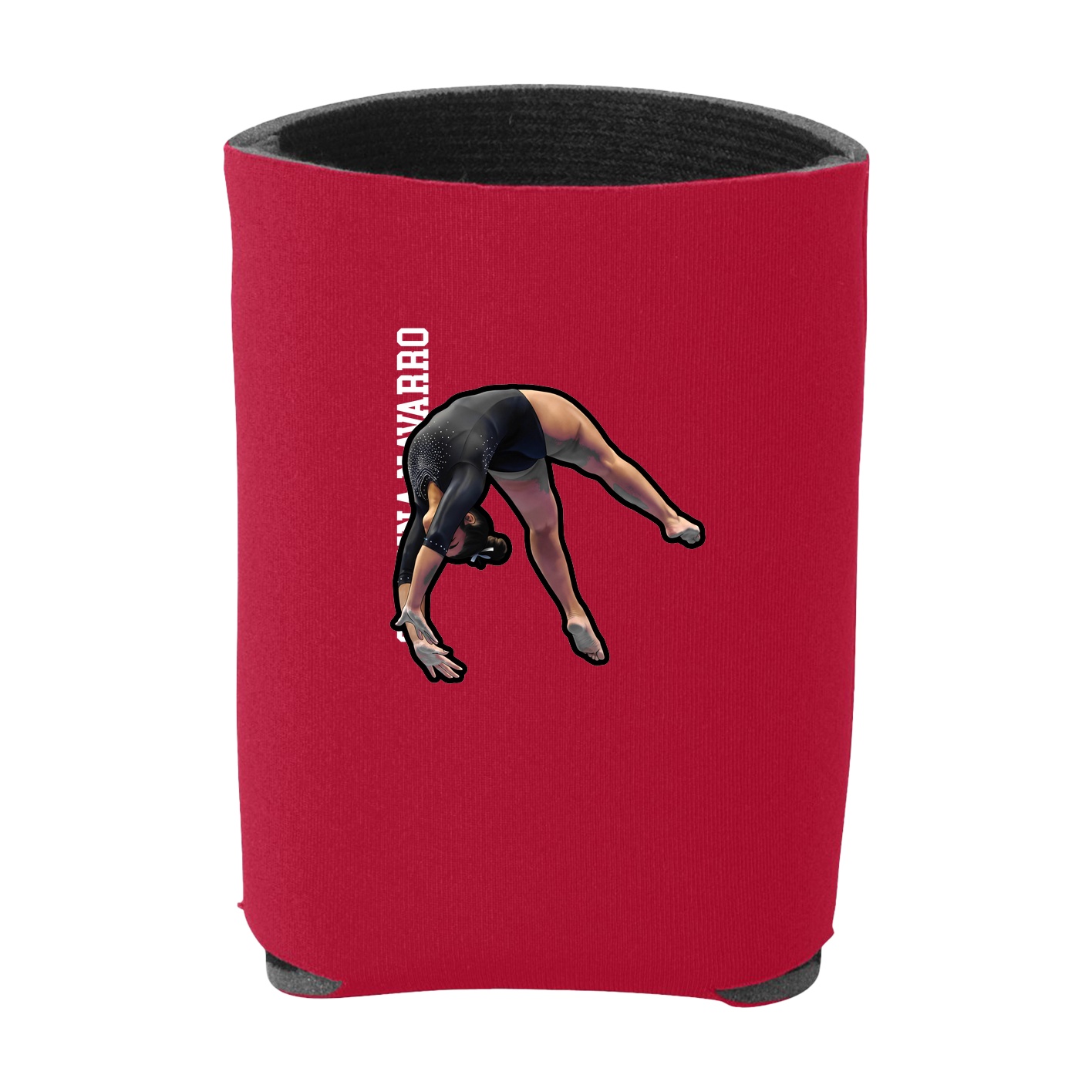 Can Holder — Name Vertical in Red