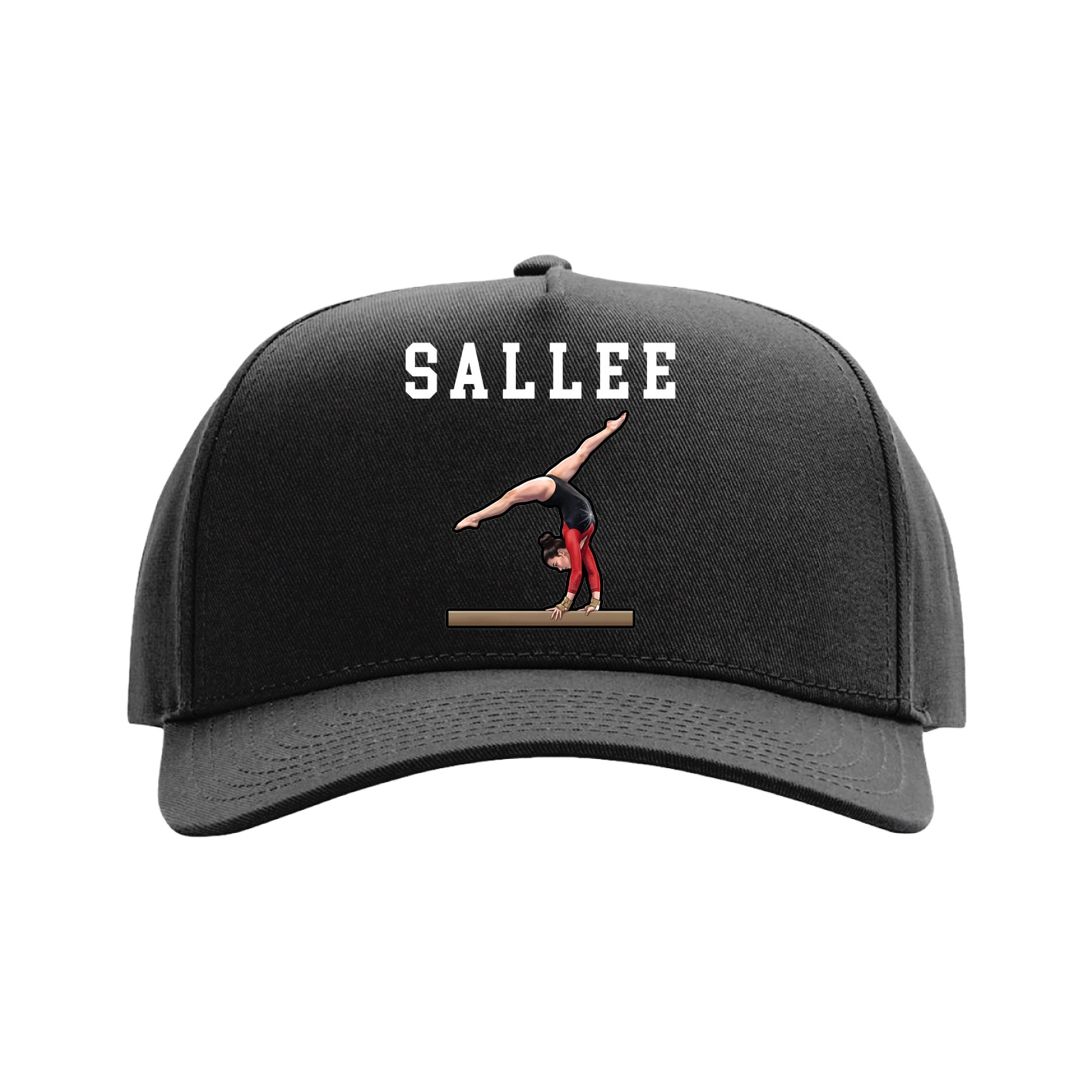 Full Fabric Five-Panel Champ Cap — Shirsey in Black