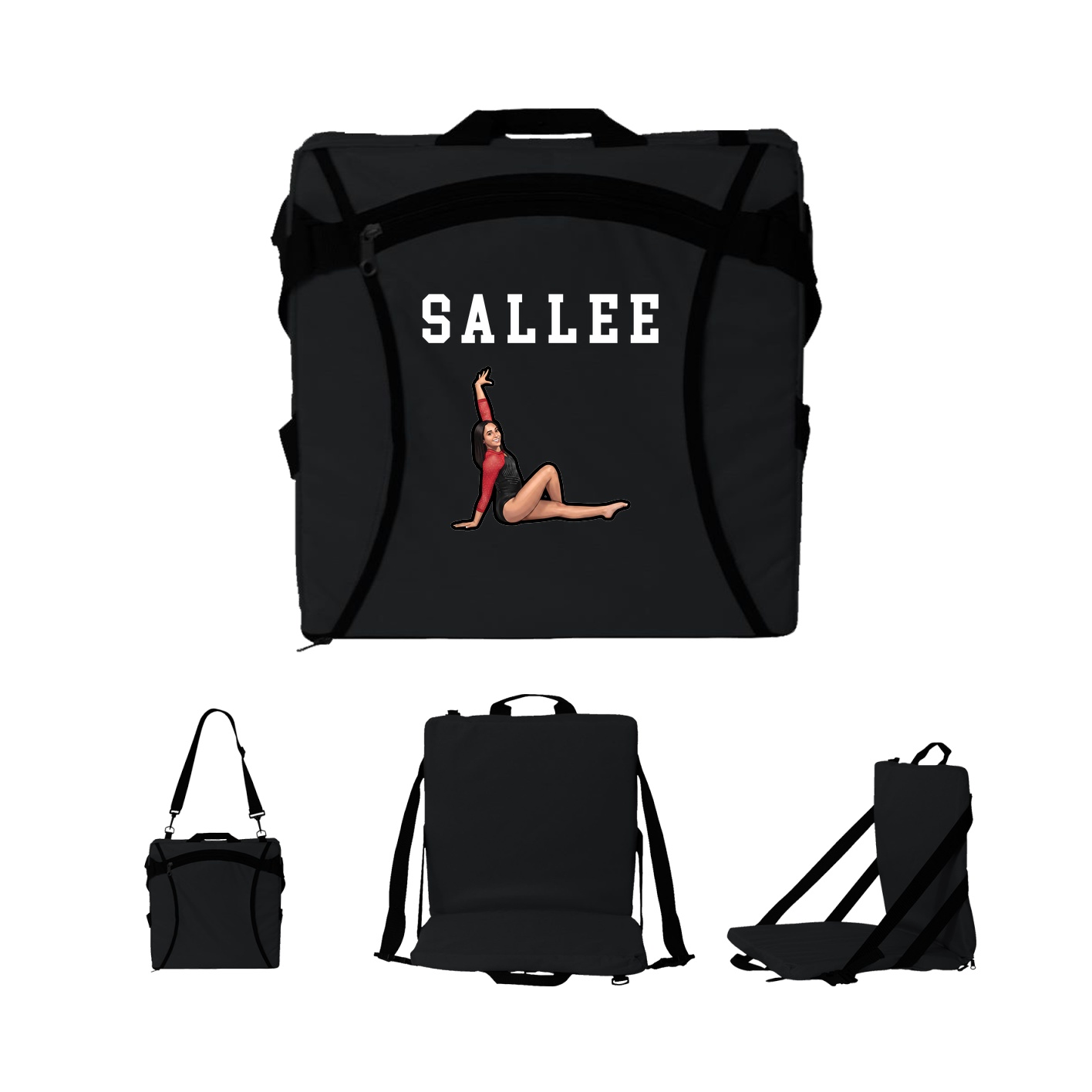 Folding Stadium Seat — Shirsey in Black