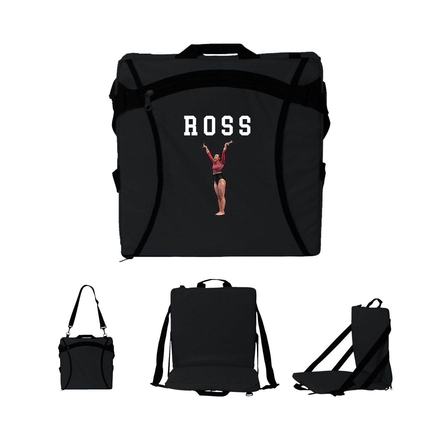 Folding Stadium Seat — Shirsey in Black