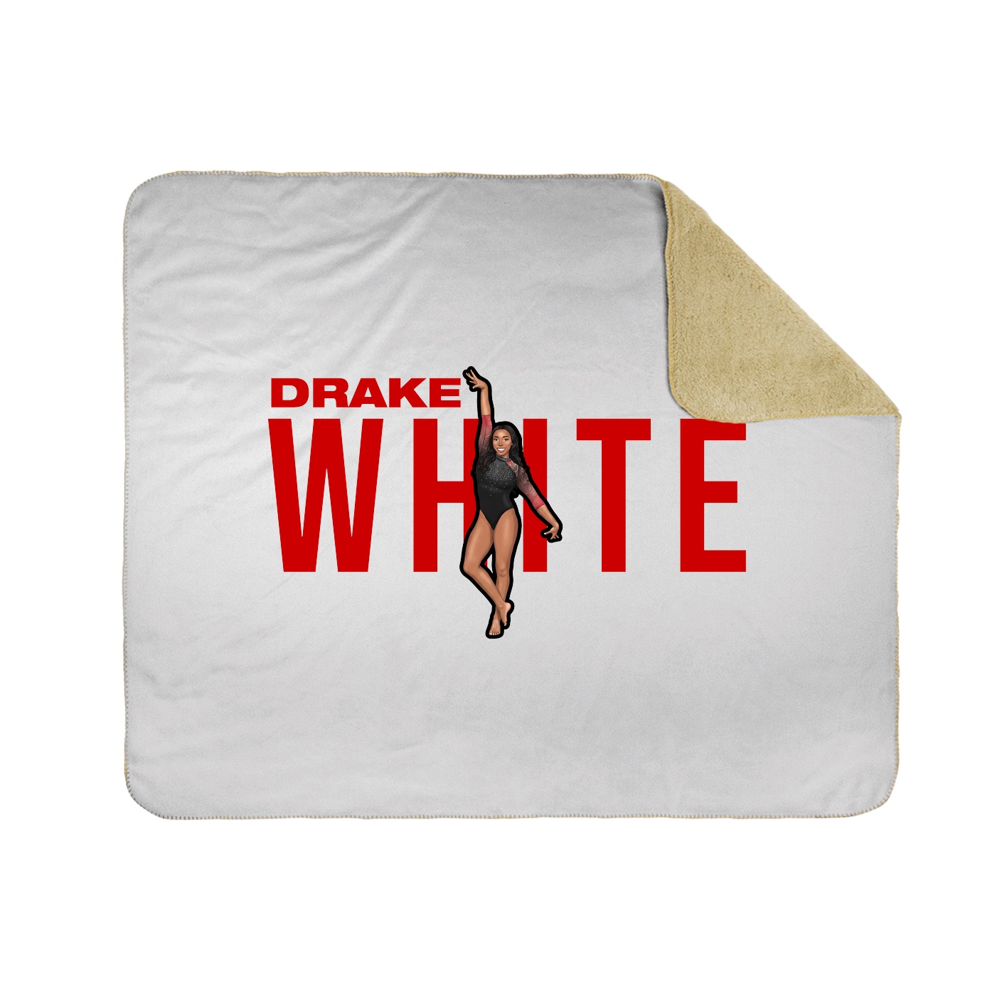 Throw Blanket — Player Name in White
