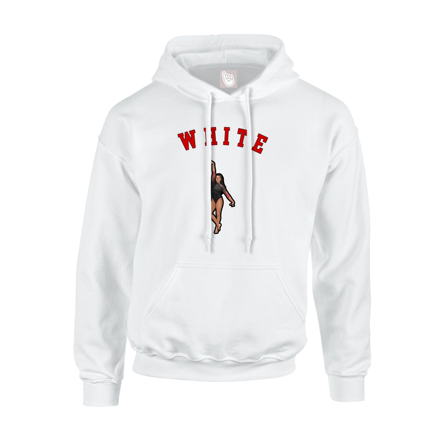 Youth Hoodie — Shirsey Arch in White