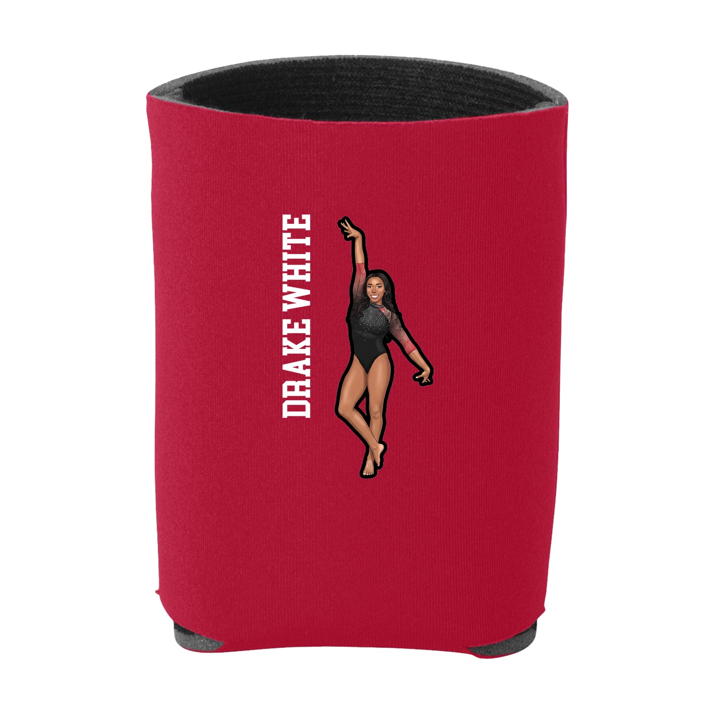 Can Holder — Name Vertical in Red
