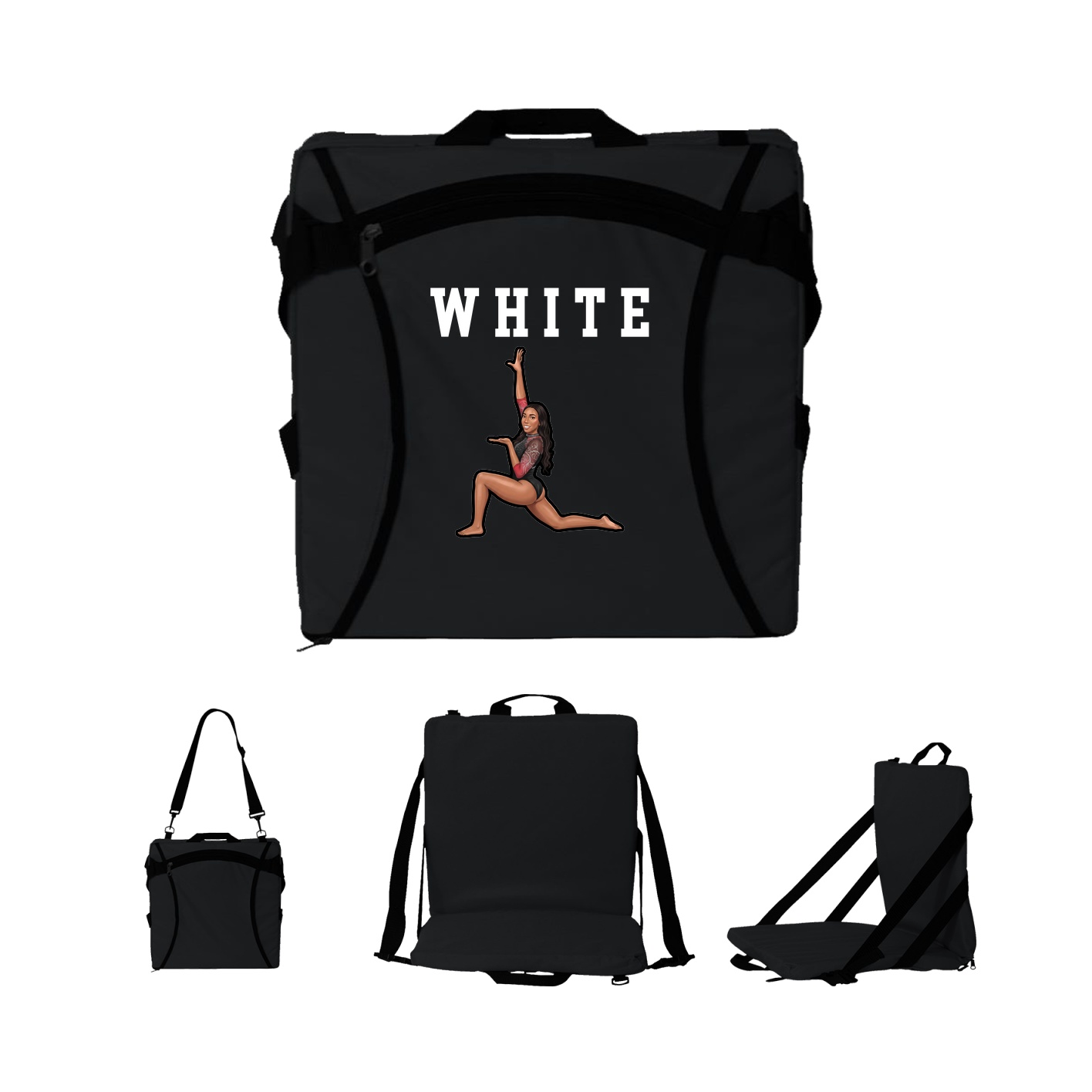 Folding Stadium Seat — Shirsey in Black