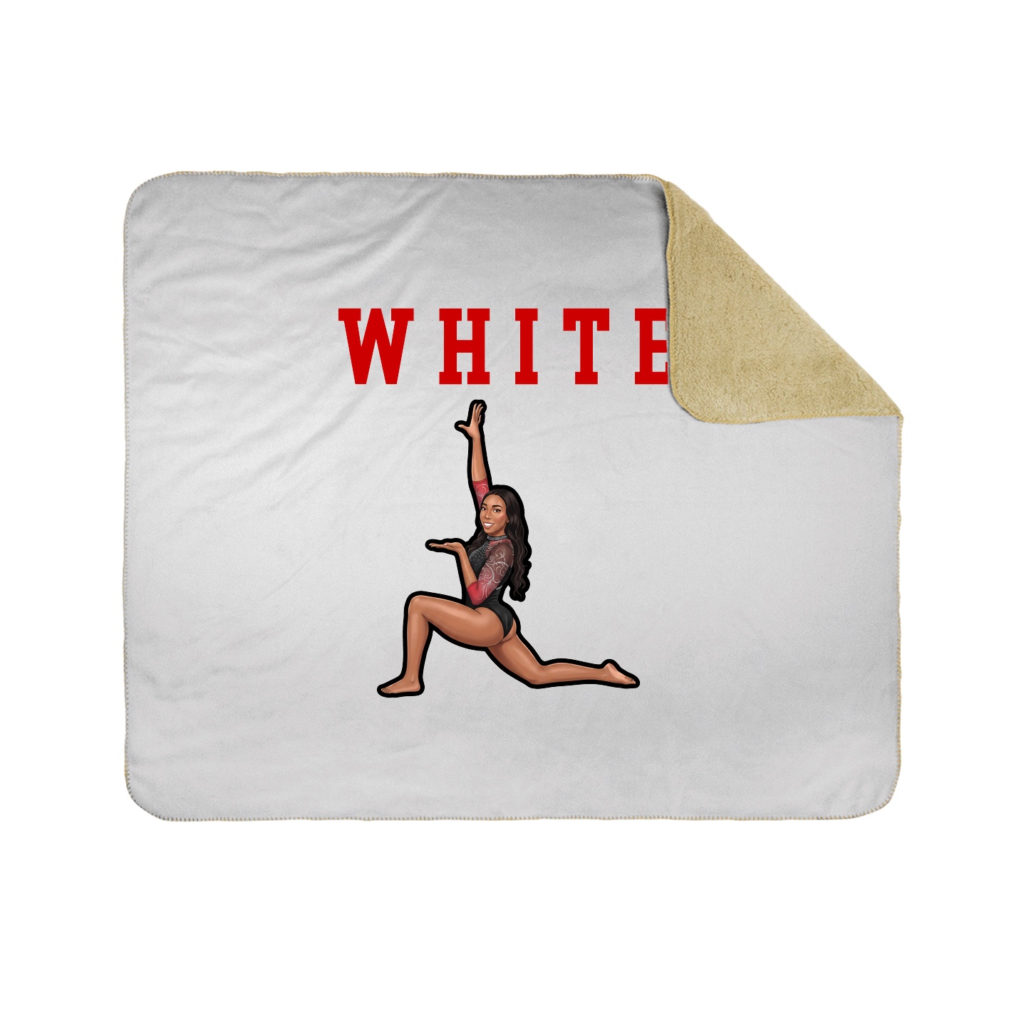 Throw Blanket — Shirsey in White