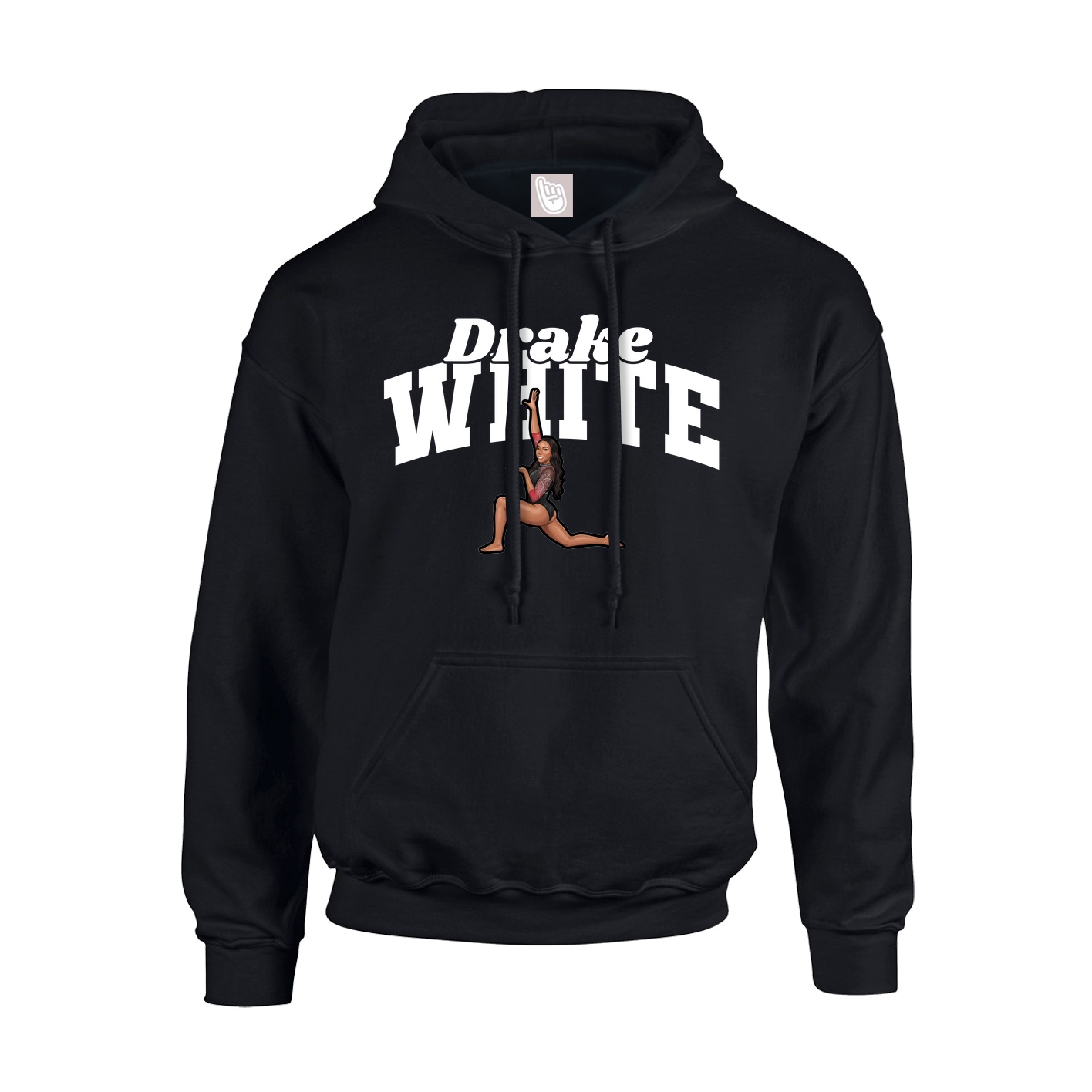 Youth Hoodie — Signature Arch in Black