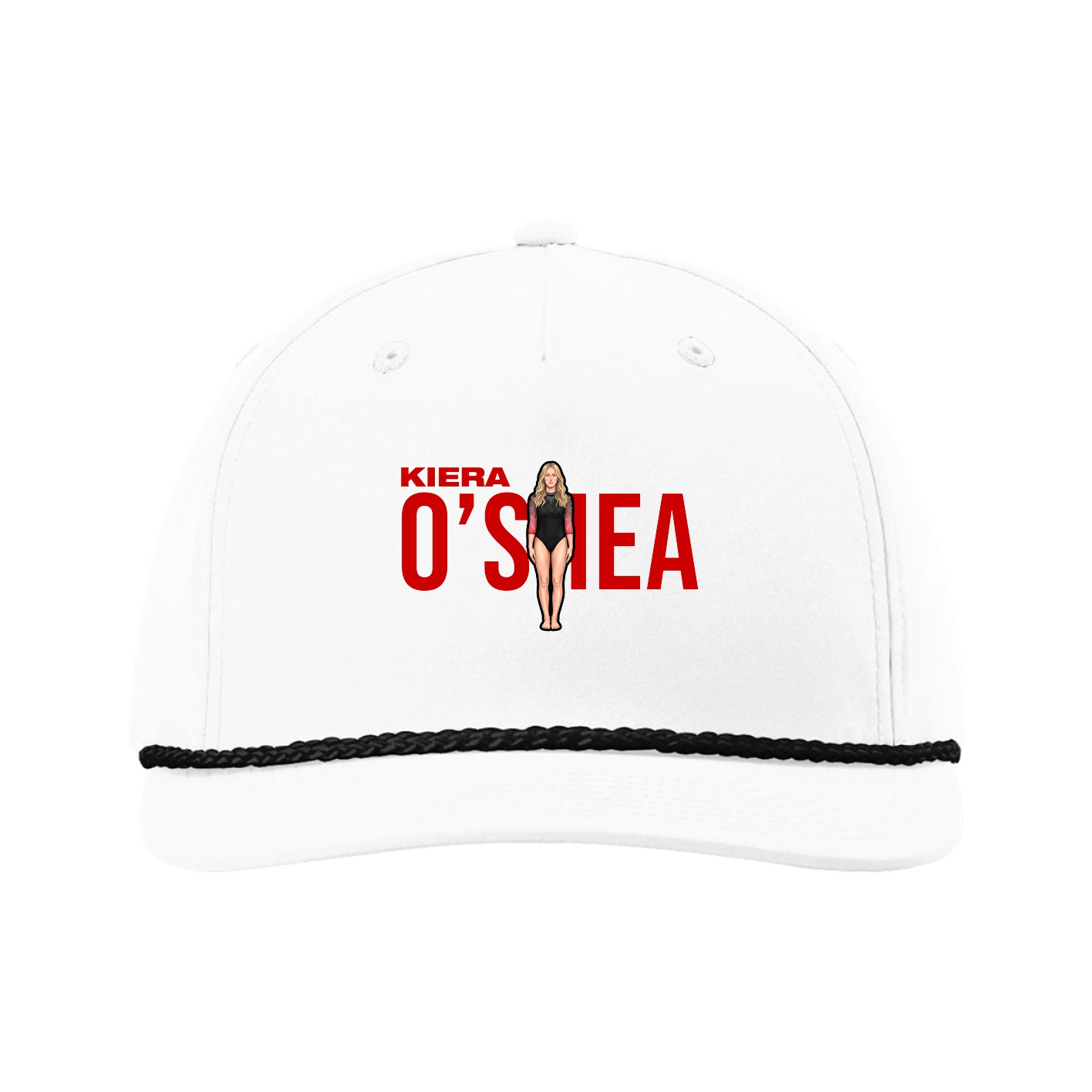 Five-Panel Classic Rope Cap — Player Name in White