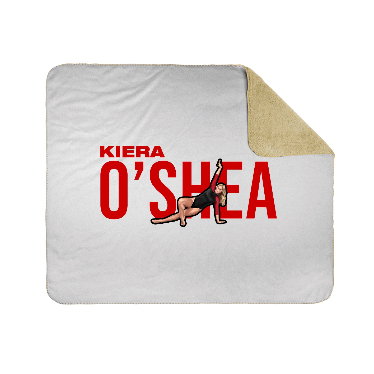 Throw Blanket — Player Name in White