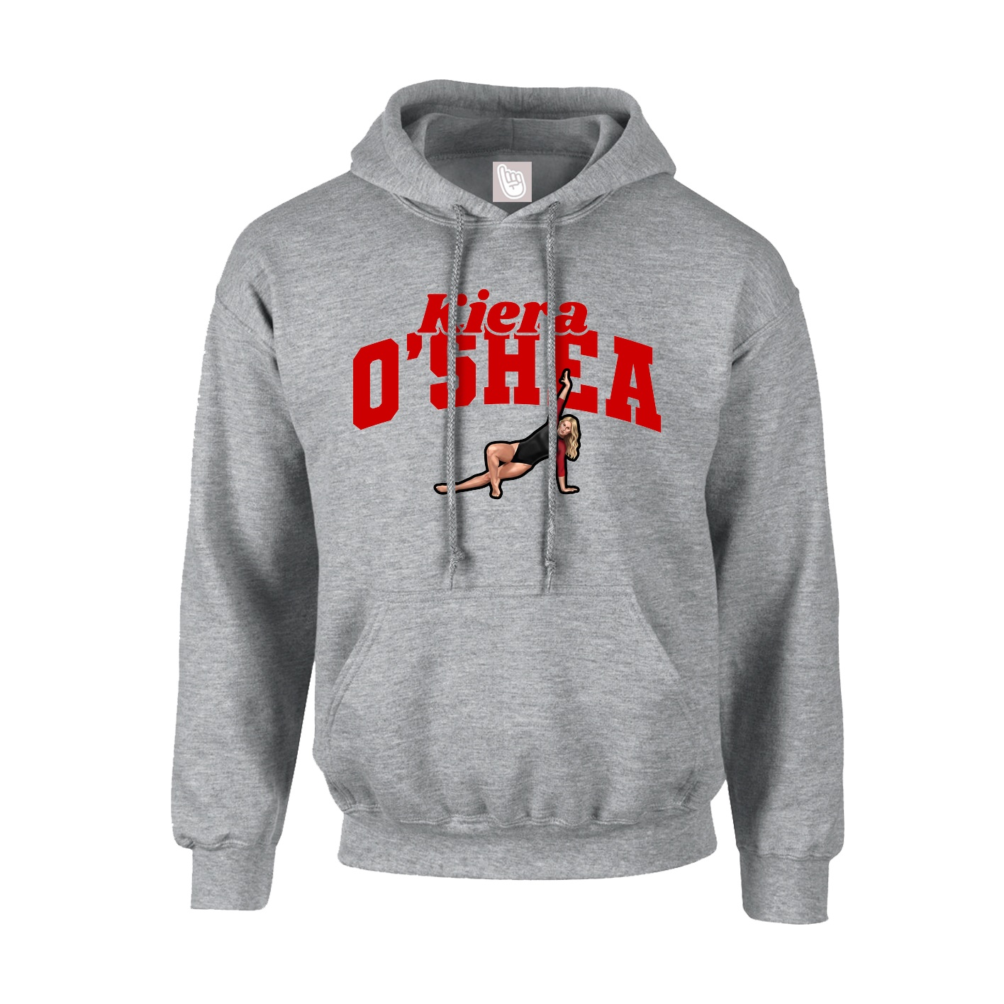 Youth Hoodie — Signature Arch in Grey
