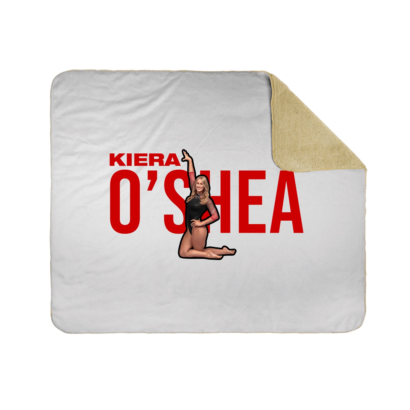 Throw Blanket — Player Name in White