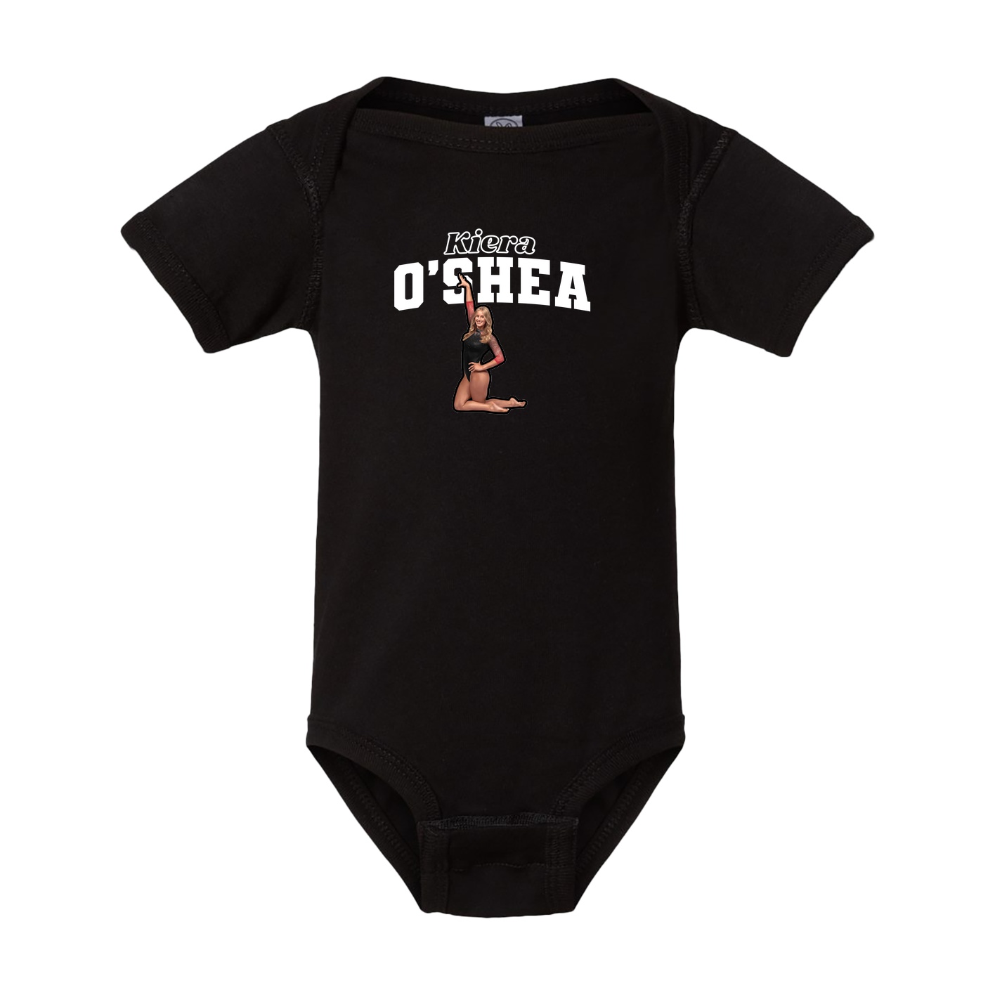 Baby Onesie — Name Arch in Black