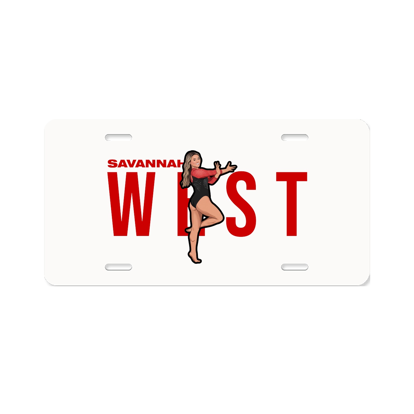 License Plate — Player Name in Classic