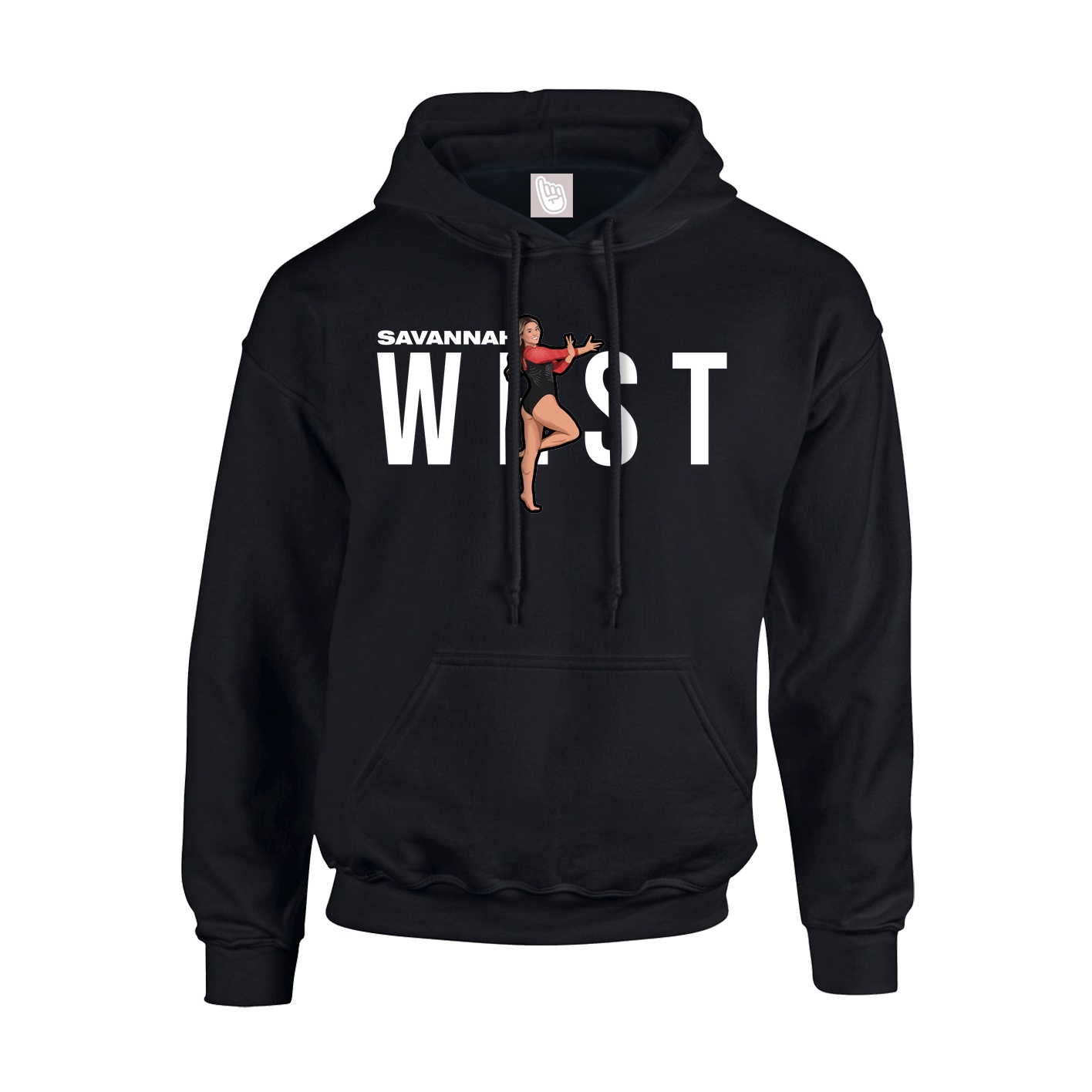 Hoodie — Player Name in Black