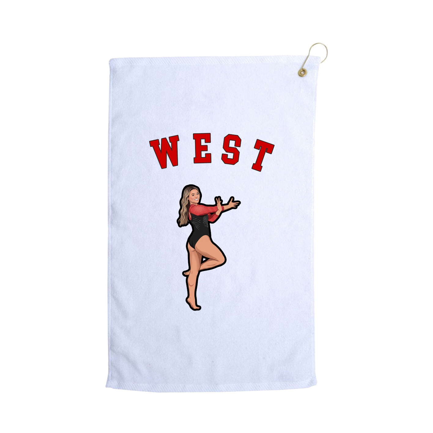 Golf Towel — Shirsey Arch in White