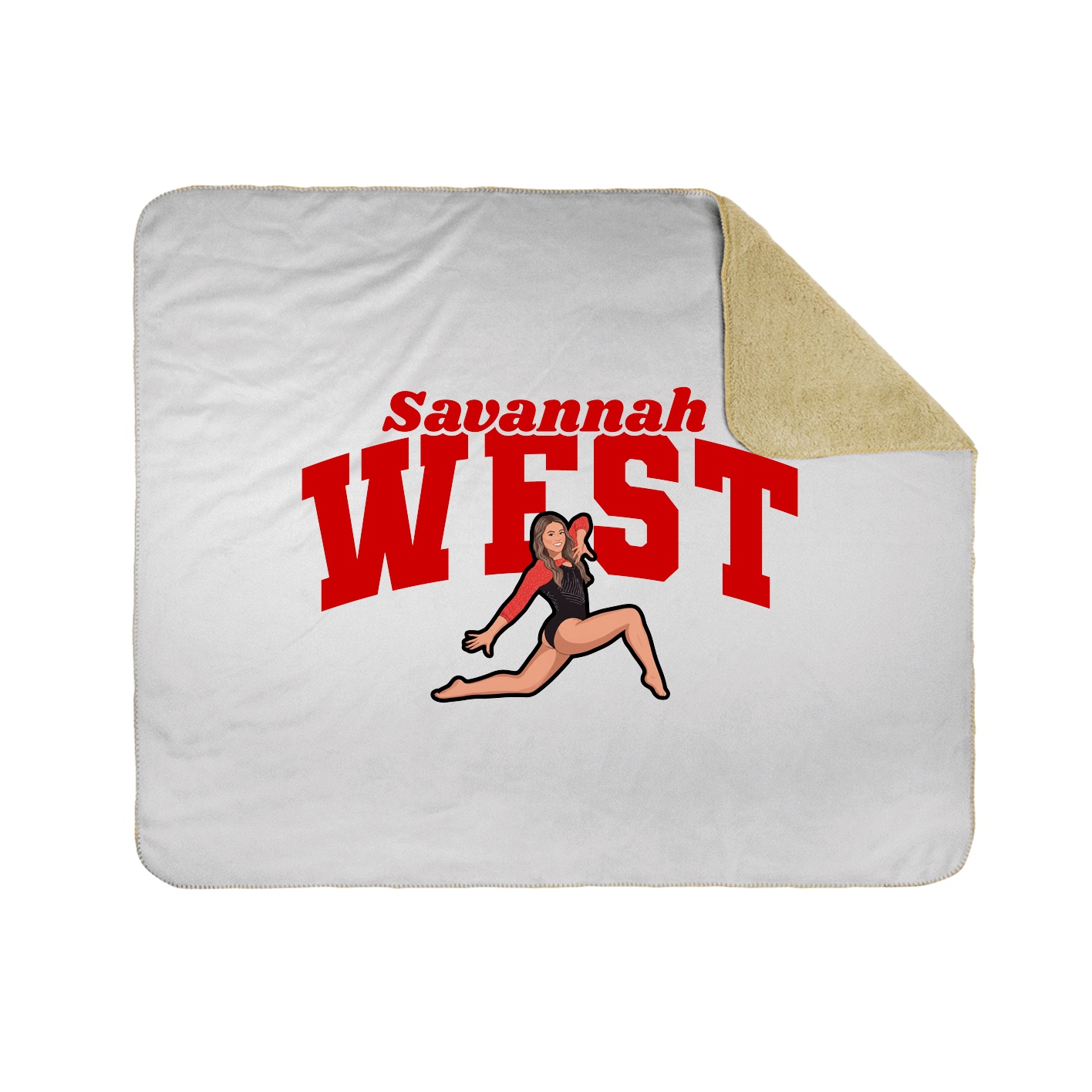 Throw Blanket — Signature Arch in White