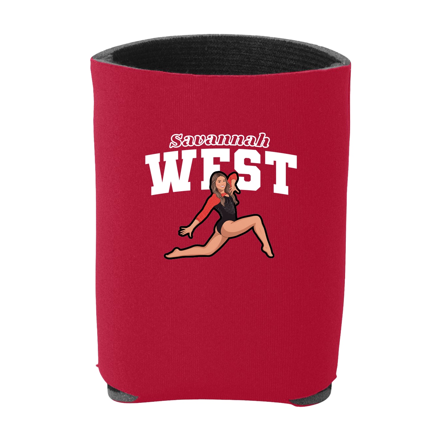 Can Holder — Name Arch in Red