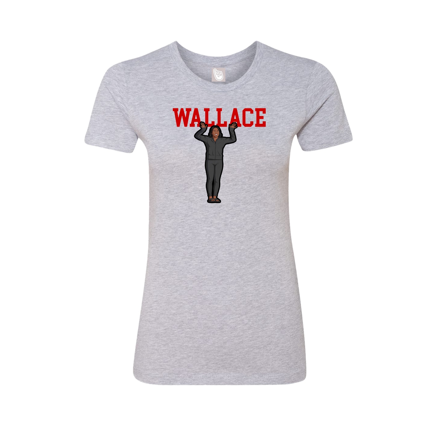 Fitted Women's Tee — Shirsey in Grey