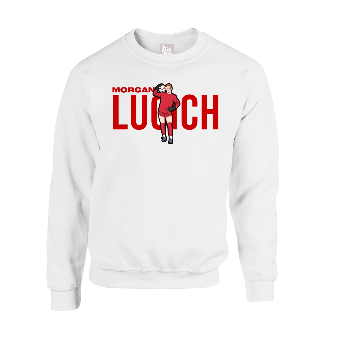 Fleece Crew — Player Name in White