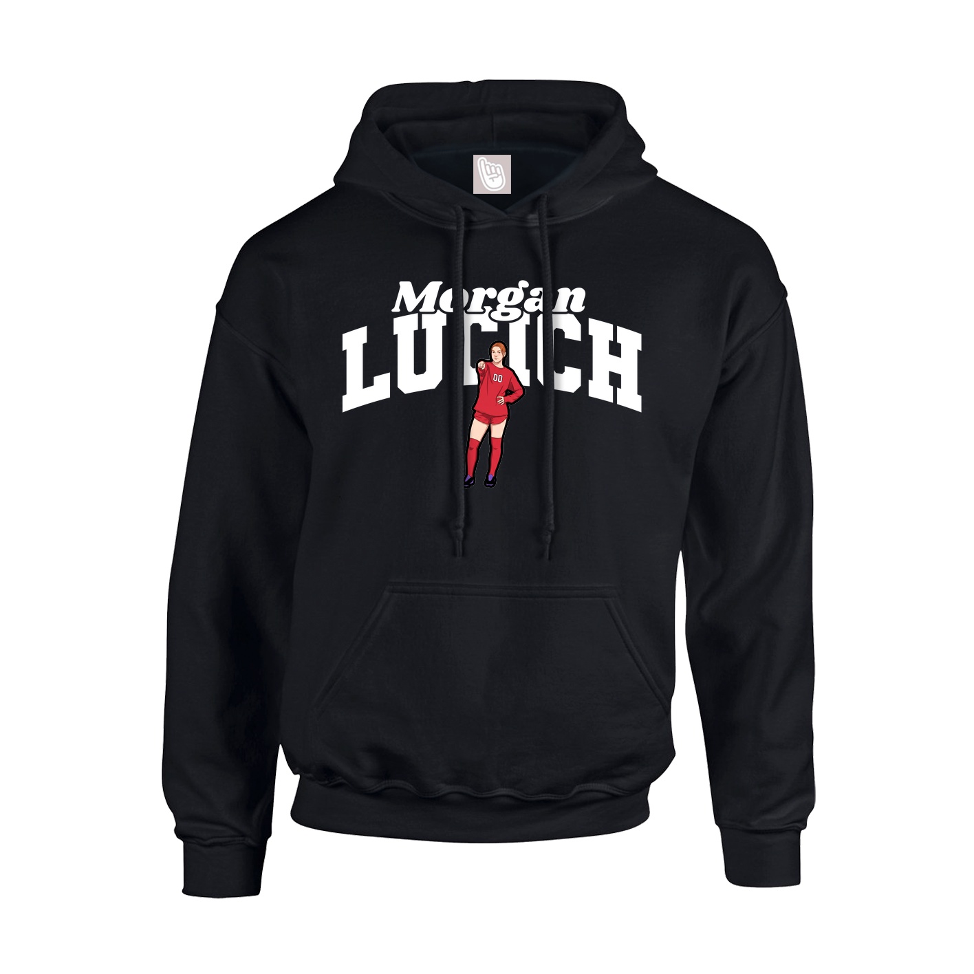 Youth Hoodie — Signature Arch in Black